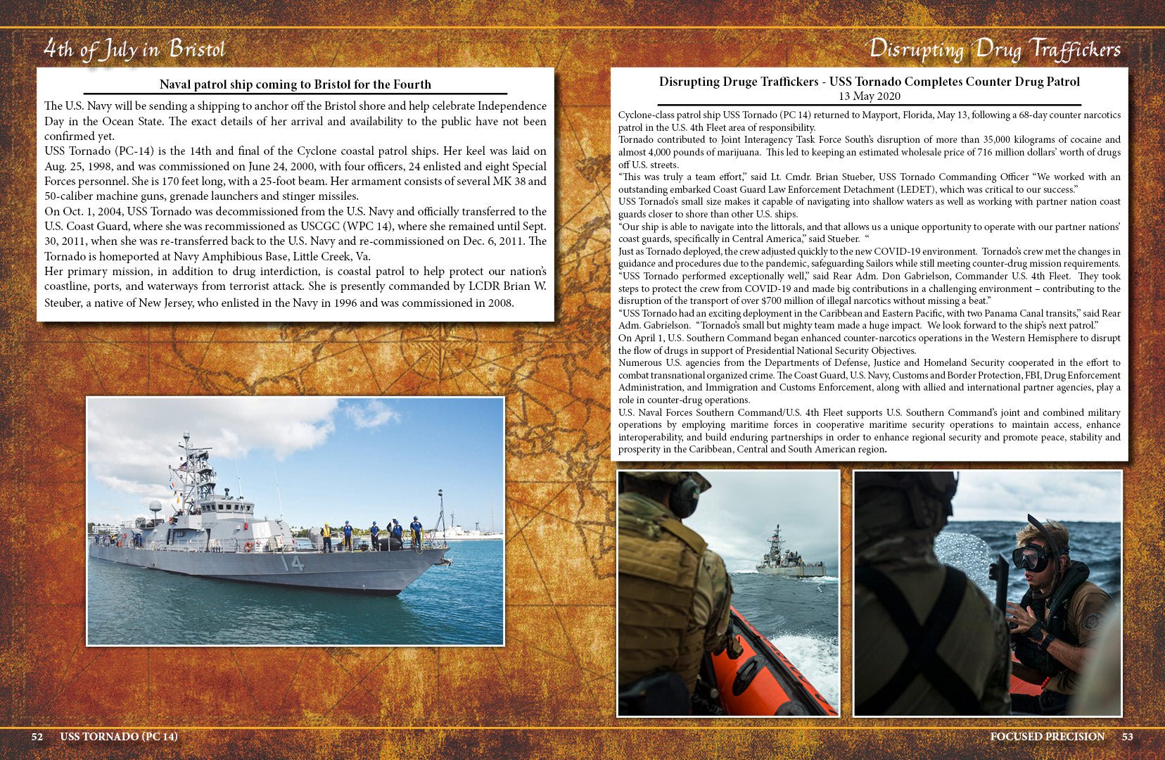 USS Tornado (PC - 14) Final Patrols Cruisebook 2019 - 2020 - Bluewater Publishing