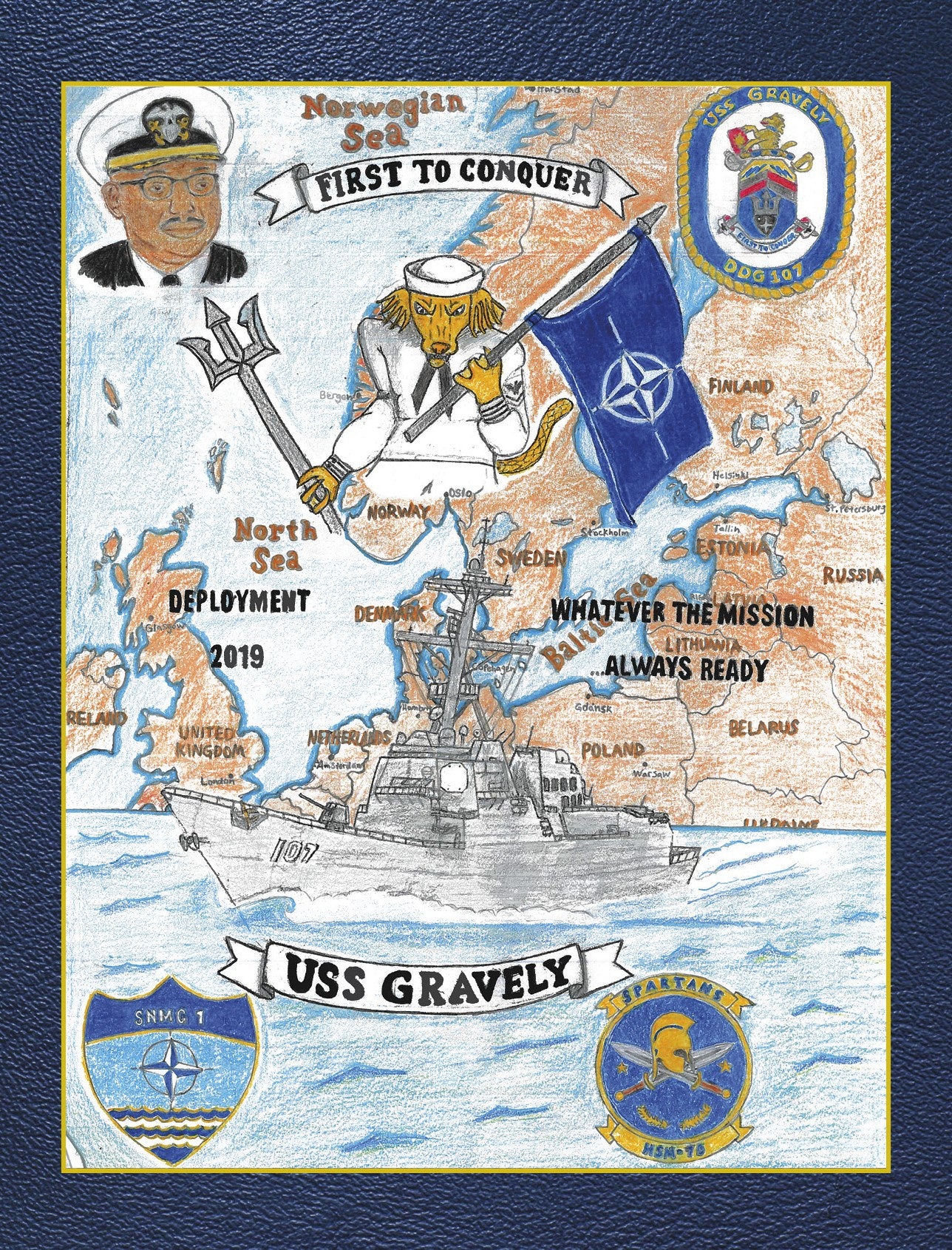 USS Gravely (DDG 107) 2019 Deployment Cruisebook - Bluewater Publishing