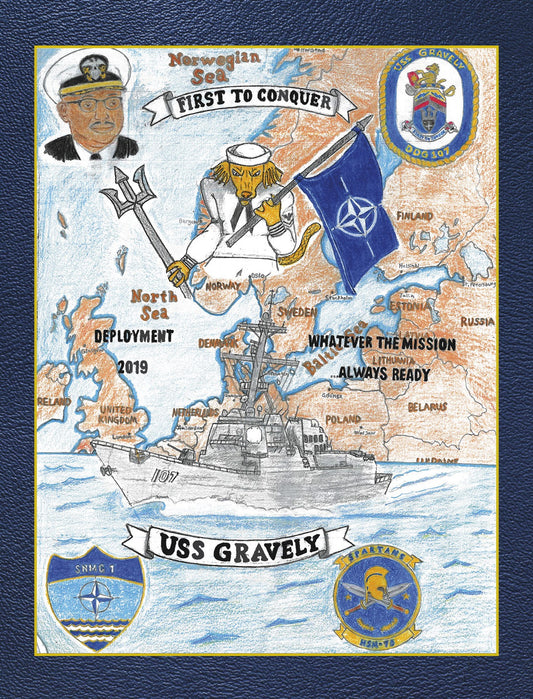 USS Gravely (DDG 107) 2019 Deployment Cruisebook - Bluewater Publishing