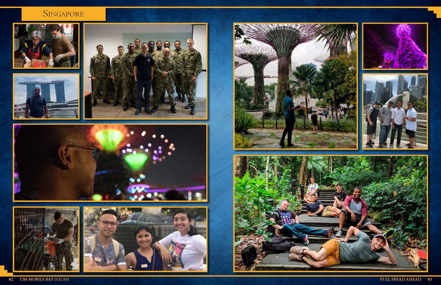 USS Mobile Bay (CG 53) 2018 - 2019 Deployment Cruisebook - Bluewater Publishing