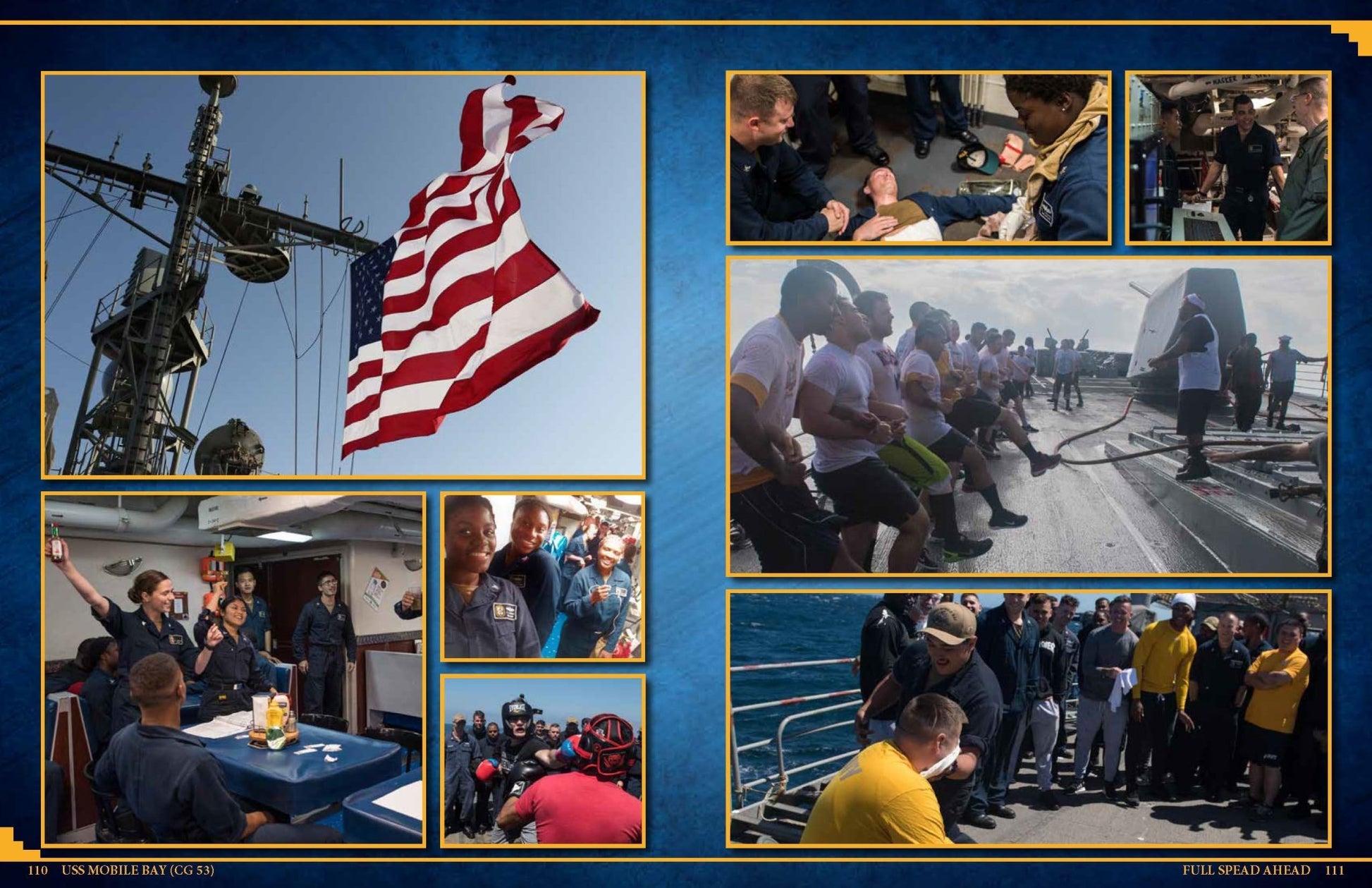 USS Mobile Bay (CG 53) 2018 - 2019 Deployment Cruisebook - Bluewater Publishing