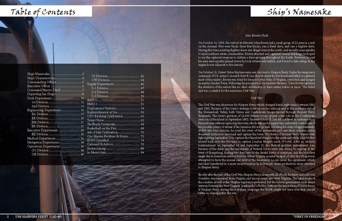 USS Harpers Ferry (LSD 49) 2016 Deployment Cruisebook - Bluewater Publishing