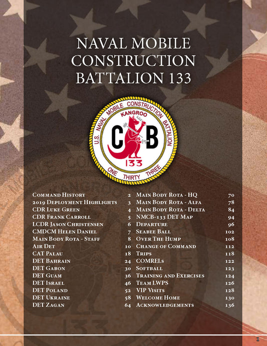 NMCB - 133 2019 Deployment Cruisebook - Bluewater Publishing